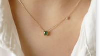 Heart Necklace, Choker, and Pearl Chain Necklace