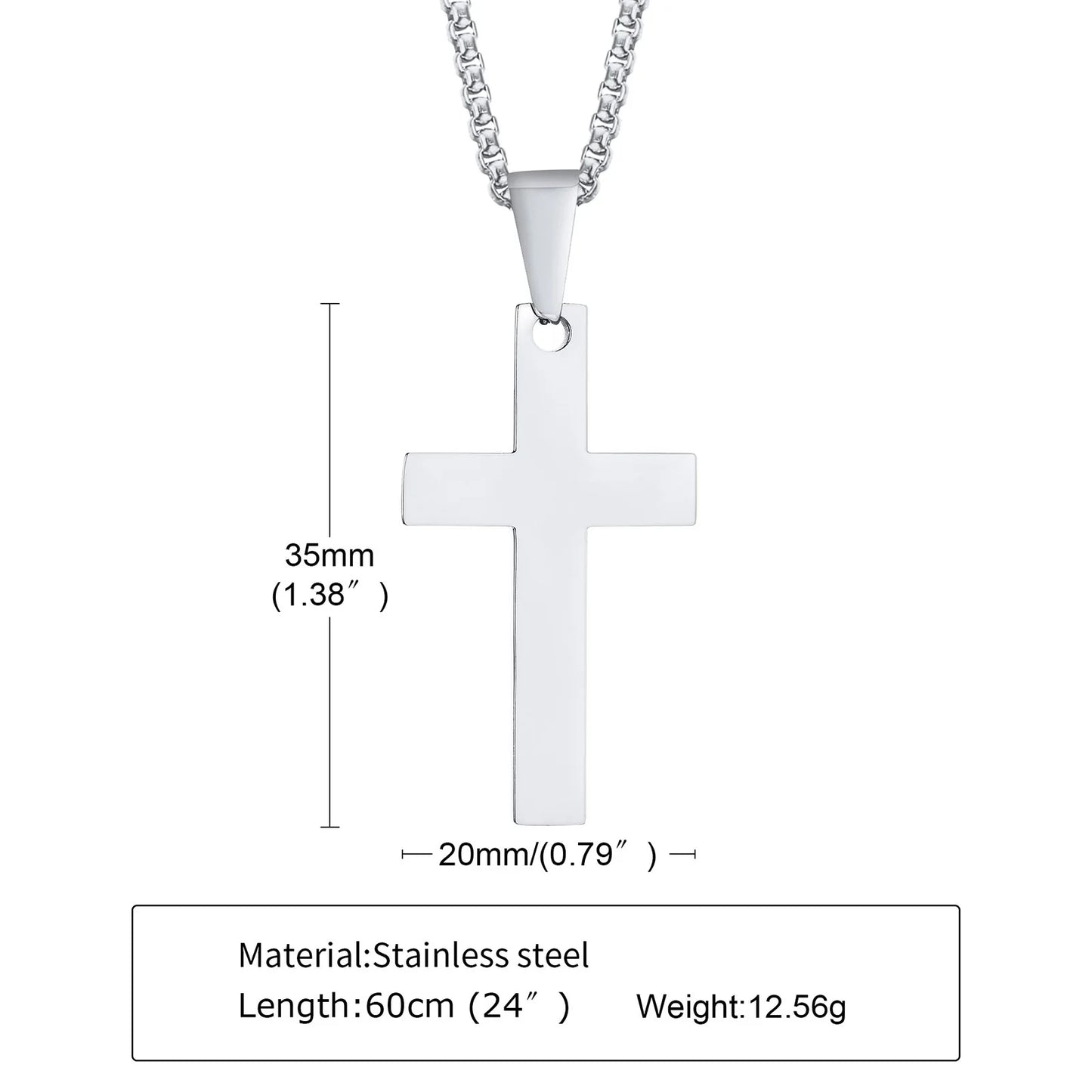 Waterproof Built Different Cross Chain